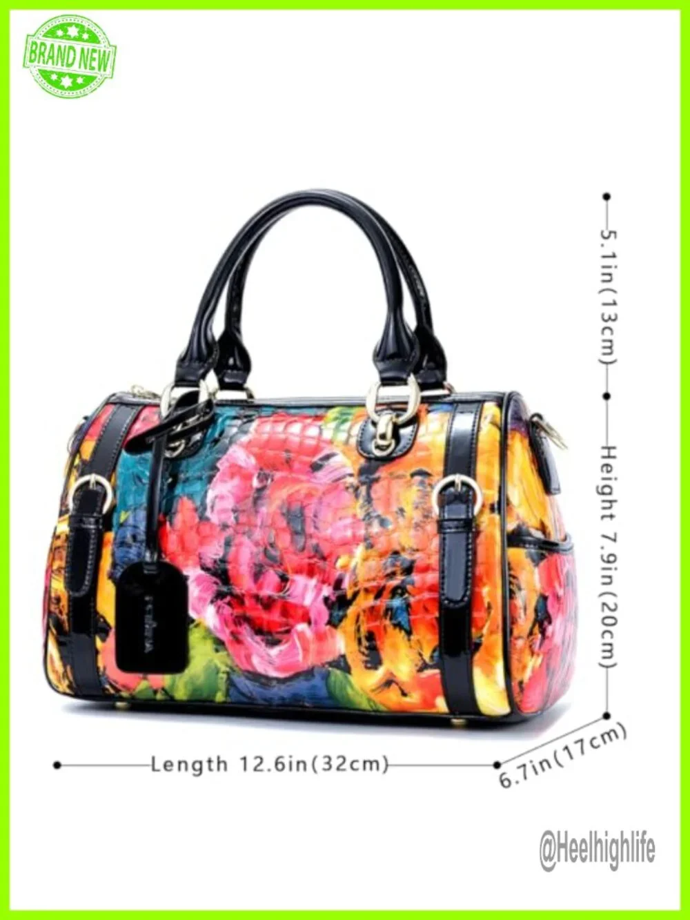 Genuine Leather Satchel Crossbody Shoulder Bag Top Handle Purse